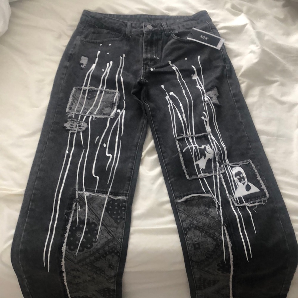 baggy straight jeans